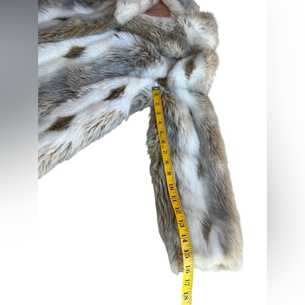 VTG ILGWU UNION-MADE Faux Fur Coat Hollywood Glam Statement Jacket USA-Made - Picture 11 of 15
